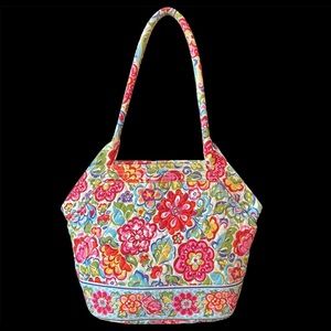 Vera Bradley angle tote in hope garden pattern